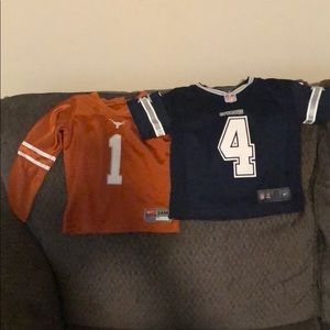 Dallas Cowboys and Texas Longhorns Jerseys